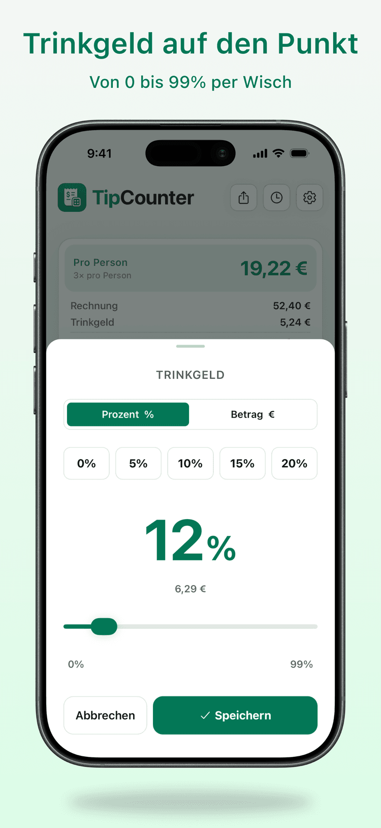 Datums-Picker mit cleveren Voreinstellungen